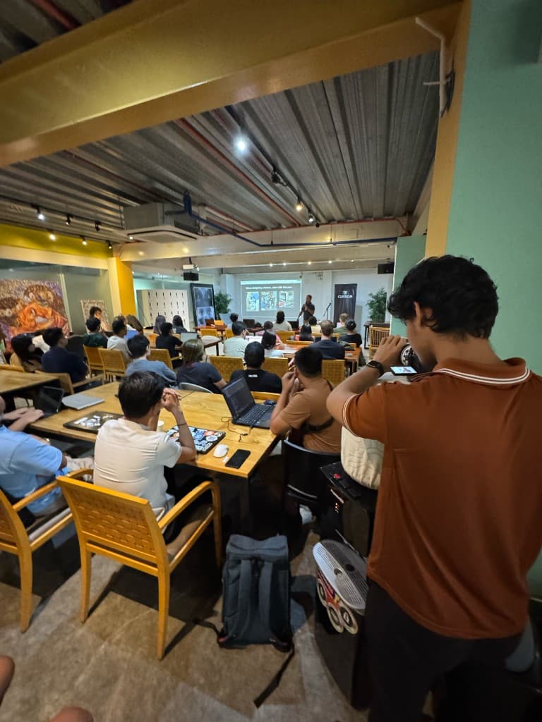 Speaker presenting on user-centered design