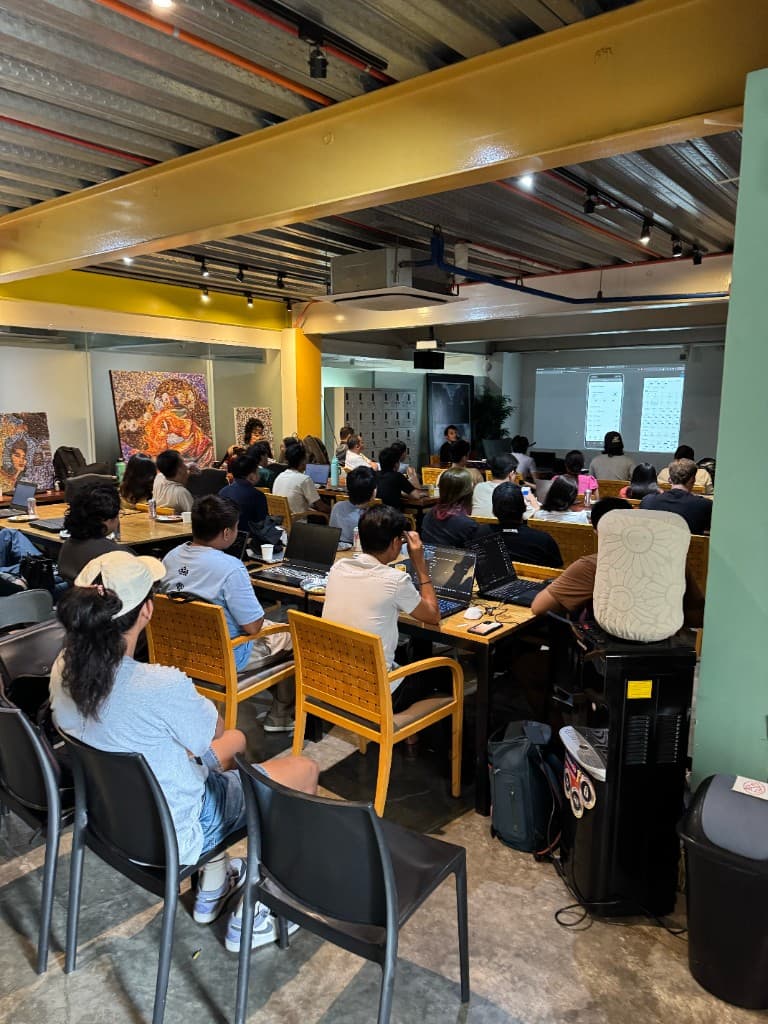 Speaker at Cursor Cebu event with CURSOR Cebu branding